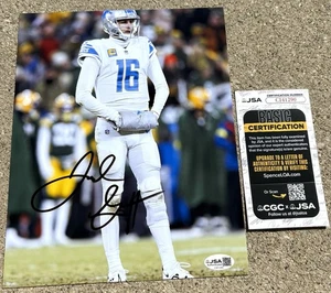 JARED GOFF SIGNED 8x10 Photo JSA COA DETROIT LIONS - Bild 1 von 3