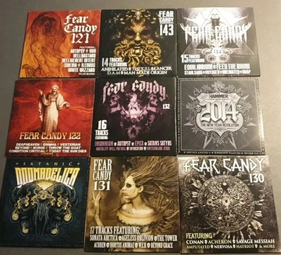 JOB LOT OF 17 X Kerrang/TERRORIZER MAGAZINE CD COMPILATIONS - Image 1 of 2