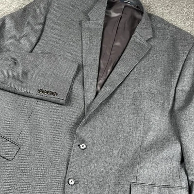 Blazer masculino Ralph Ralph Lauren 56R azul 100% lã casaco esportivo jaqueta Houndstooth - Imagem 1 de 4