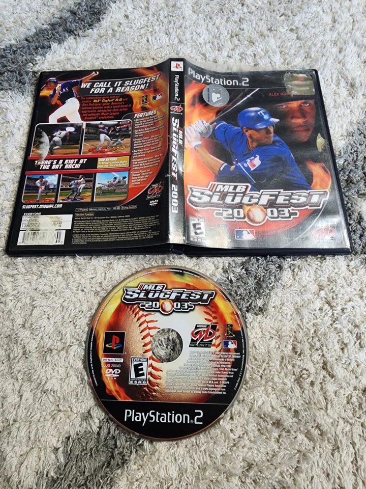MLB SlugFest 20-03 2003 (PlayStation 2 PS2) Tested. No Manual  - Image 1 of 1