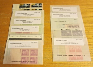 Lot of 11 USA United States Mint Plate Blocks of 4 Stamps Scott #’s 900, 926+++ - Bild 1 von 7