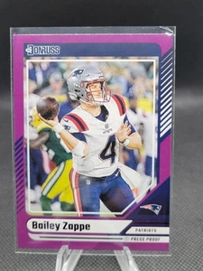 2024 Donruss #70 Bailey Zappe Press Proof Purple - Picture 1 of 2