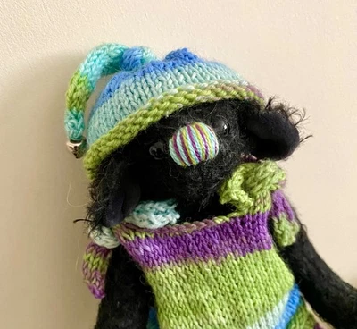 Mohair Urchin by Jac Q Lyn Bears - Image 1 of 4