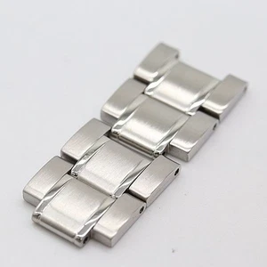Seiko 4 Link 6N76-00A0 Mens Watch Belt Band Bracelet Parts Silver 18mm used - Picture 1 of 3