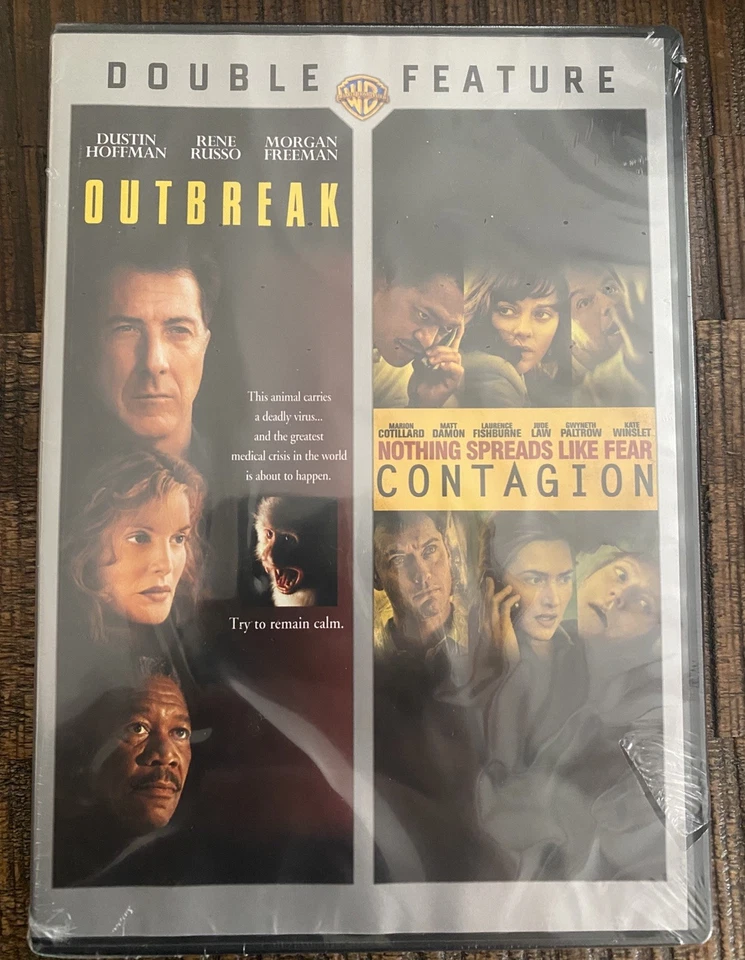 Contagion / Outbreak Double Feature DVD NEW  Ripped SEAL Thriller 2 Movie Pack - Image 1 of 1