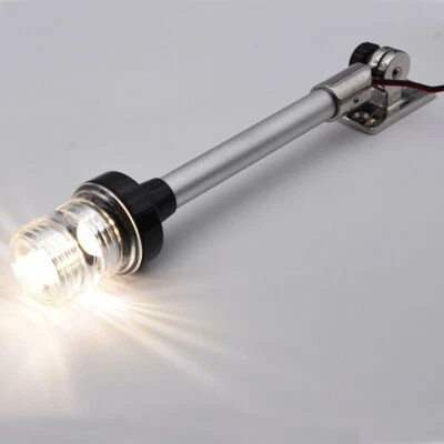 Luce di ancoraggio LED pieghevole 12'' navigazione luce di ancoraggio per albero barca marina 360° - Immagine 1 di 4