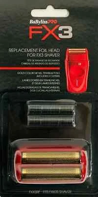 Nuevo cabezal de lámina de repuesto BaByliss PRO con 2 cortadores para afeitadoras FXX3S #FXX3RF  Foto 1 de 2