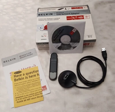 Belkin Wireless G USB Wireless Network Adapter F5D7050 * 400 ft range - Image 1 of 4