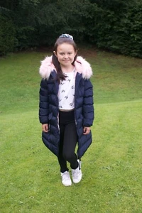 Nuevo Niña Marina Repelente al Agua Forrado de Piel Amortiguador Edad 5/6/7/8/9/10/11/12/13/14/15/16 - Imagen 1 de 37