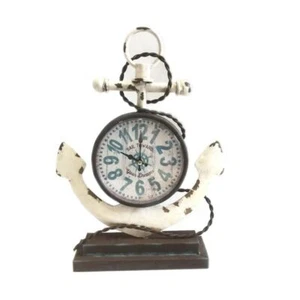 Nautical Vintage Metal Anchor table clock - Picture 1 of 1