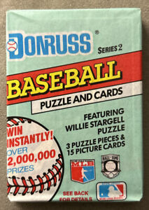 1991 Donruss Baseball Card Wax Pack Possibly Kirk Gibson Dodgers On Top Front?