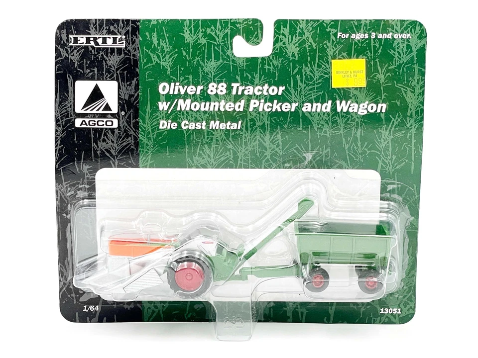 1/64 Oliver 88 Tractor With Corn Picker & Wagon - Image 1 of 1