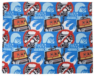 OFFIZIELLE NEUE STAR WARS REBELS ETIKETT ROTARY FLEECE KINDER STAR WARS DECKE - Bild 1 von 2