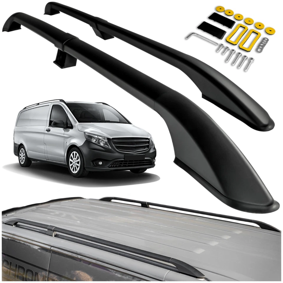 für MERCEDES VITO / KLASSE-V W447 2014+ GETEILTE DACHRELING LANGER RADSTAND