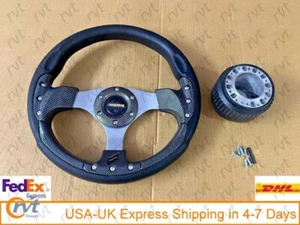 Sport Steering Wheel 12" Fits SUZUKI SAMURAI Jimny Santana Sierra SJ410 SJ413 - Picture 1 of 5