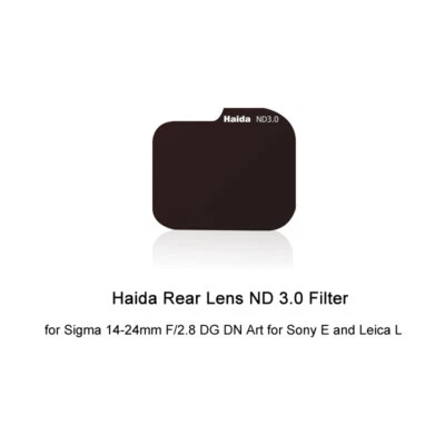 Haida Rear Lens ND 3.0 Filter for Sigma 14-24mm F/2.8 DG DN Art，Sony E/Leica L - Image 1 of 4