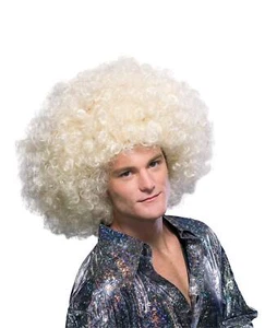 Blonde Giant Afro Wig Super Big Jumbo Disco 70s Large Fro Hair Oversized Costume - Picture 1 of 2
