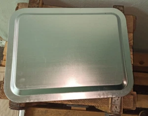 Soviet Aluminium TRAY Catering VTG Salver Original Metal Trays Kitchen Waiter - Picture 1 of 9