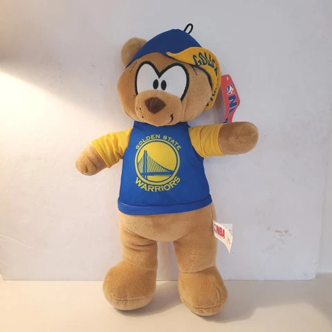 Golden State Warriors NBA Plush  Bear Stuffed Toy California 15"  New with Tags Cover