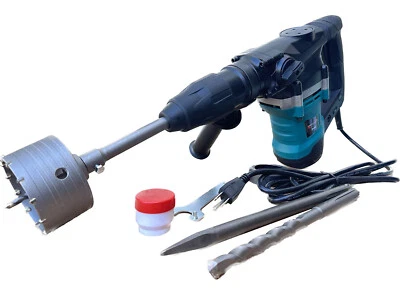 1600W SDS Max Rotary Hammer Drill Chipping Hammers Chisels & Concrete Hole Saw - Image 1 of 4