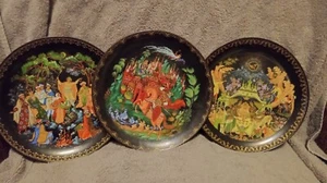 Tianex Russian Legends Fairy Tale plates set of 3 - Picture 1 of 7