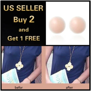 One Pair of Soft Silicone Adhesive Nipple Cover sticker pads invisible bra - Picture 1 of 4