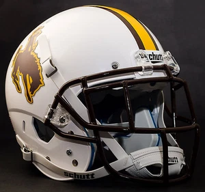 *CUSTOM* WYOMING COWBOYS NCAA Schutt XP Authentic GAMEDAY Football Helmet - Picture 1 of 4