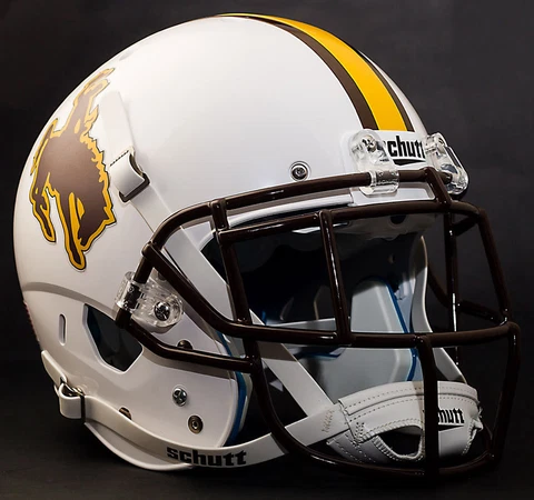 *CUSTOM* WYOMING COWBOYS NCAA Schutt XP Authentic GAMEDAY Football Helmet Cover