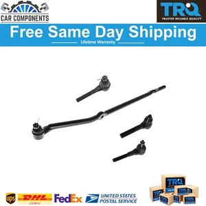 TRQ New Inner Outer Tie Rod & End Drag Link 4pc Kit For 1901-2001 Jeep Cherokee - Picture 1 of 5