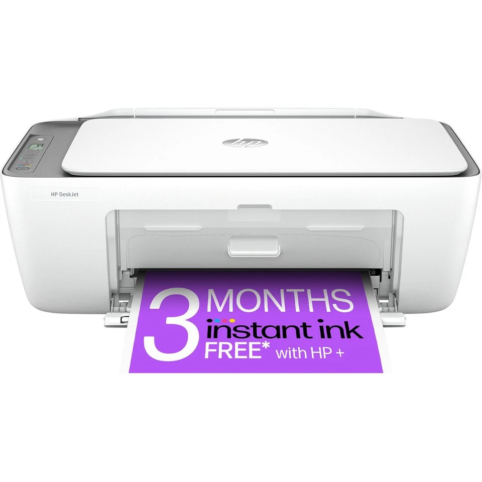 HP Deskjet 2820e All-In-One Inkjet Printer White / Grey - Image 1 of 4