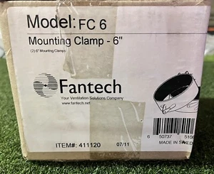 Fantech FC6 FC 6 6" Duct - Mounting Clamps - Set of 2 - NEW IN BOX - FREE SHIP - Picture 1 of 5