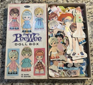 Vintage gemischtes großes Konvolut 60er 1970 Papierpuppen und Papierkleidung Pipi Wee Puppen - Bild 1 von 20