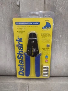 DataShark PA70071 All In 1 Cable TV Bundle Tool W/ Connectors Cuts Strips Crimp - Picture 1 of 7