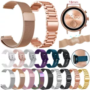 For Garmin Vivoactive 4S Venu 2S / Fossil Gen 6 5E 42mm Watch Strap Band 18mm - Picture 1 of 51