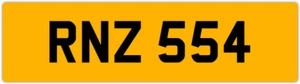 RNZ 554 R 3x3 PLACA DE NÚMERO PRIVADA SIN FECHA ROB ROY RICK RYAN RUS RUSSELL RILEY - Imagen 1 de 1