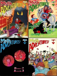 Vintage 1984 Myth Adventures Comics 1-4 Paperback Warp Graphic Comics - Imagen 1 de 5