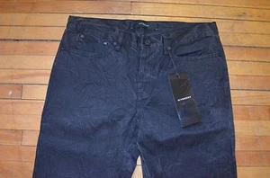 GIVENCHY SLIM FIT BLACK INDIGO DYE DENIM WITH WRINKLED EFFECT JEANS S 30 RARE - Picture 1 of 10