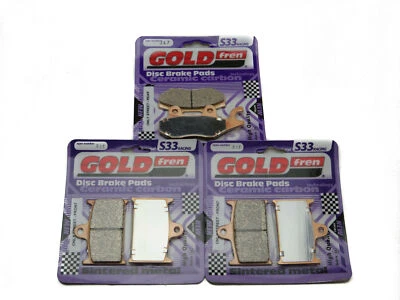Pastillas de freno delanteras y traseras Goldfren S33 para Triumph Sprint ST1050 sin ABS 2005-2010 Foto 1 de 3