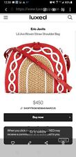Eric Javits Lil Jiva Woven Straw Shoulder Bag Originally $450 Free Shipping 