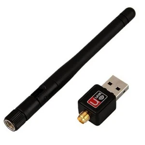 Computer Dongle PC Card Wireless Wiht 802.11n/g/b USB Adapter Wifi Antenna - Photo 1/4