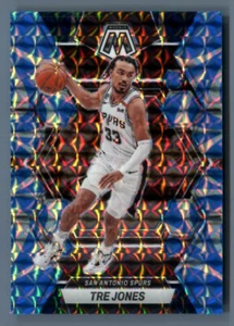 2022-23 Panini Mosaic TRE JONES REACTIVE BLUE PRIZM #173 San Antonio Spurs - Foto 1 di 1