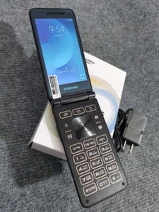📱 Samsung Galaxy Folder2 SM-G160N SM-G1650W Flip phone Android 16GB Unlocked📱 - Picture 1 of 21