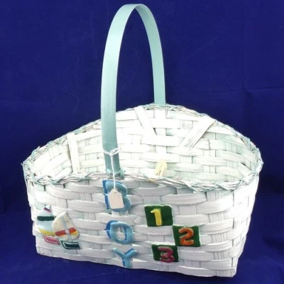 "Boy" Wicker Basket - Image 1 of 2
