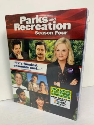 PARKS AND RECREATION: Season 4(DVD, 2012, 4-Disc Set)-BRAND NEW SEALED-FREE SHIP - Image 1 of 3