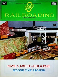 Revista de Ferrocarriles a Escala O #66 Enero/Febrero 1981 Nombre Un Diseño - Imagen 1 de 2