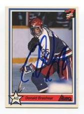 1990 7th Inning Sketch Donald Brashear Signed Card Hockey Autograph AUTO #245