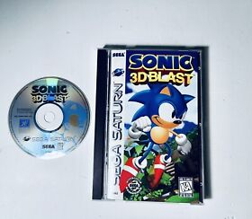 Sonic 3D Blast (Sega Saturn, 1996) Complete with Reg Card Tested & Working Nice!
