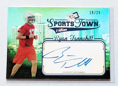 2012 Press Pass Sports Town Edition Ryan Tannehill Blue Auto RC /25 #STRT Titans - Image 1 of 2