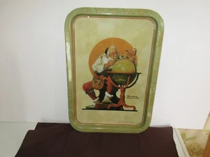 VINTAGE NORMAN ROCKWELL BLECHTABLETT. - Bild 1 von 2