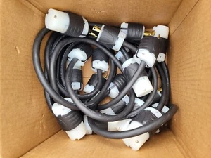 NEW NEMA L6-30 Extension Cord - 3 ft, 30A/250V 10 AWG - Iron Box # IBX-5803-03 - Picture 1 of 4
